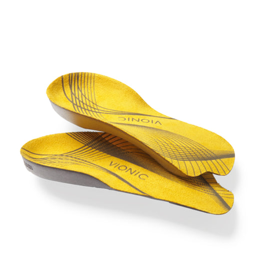VIONIC法歐尼 3/4  彈力吸震通用型黃色矯正鞋墊 男女通用