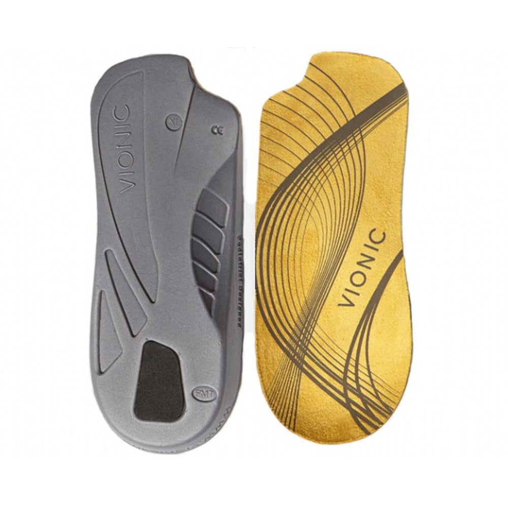 VIONIC法歐尼 3/4 彈力吸震通用型黃色矯正鞋墊 男女通用