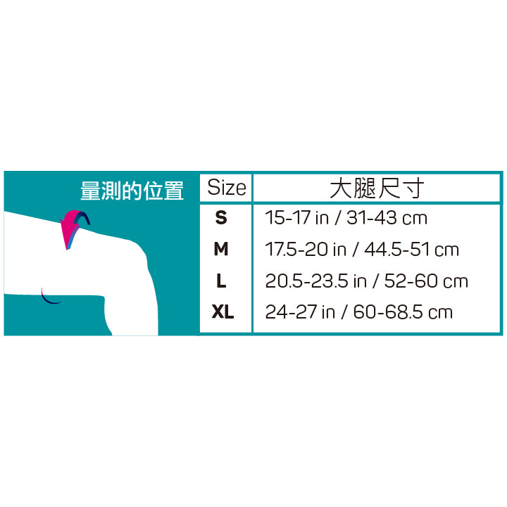 QS4大腿加壓護套(單隻入)